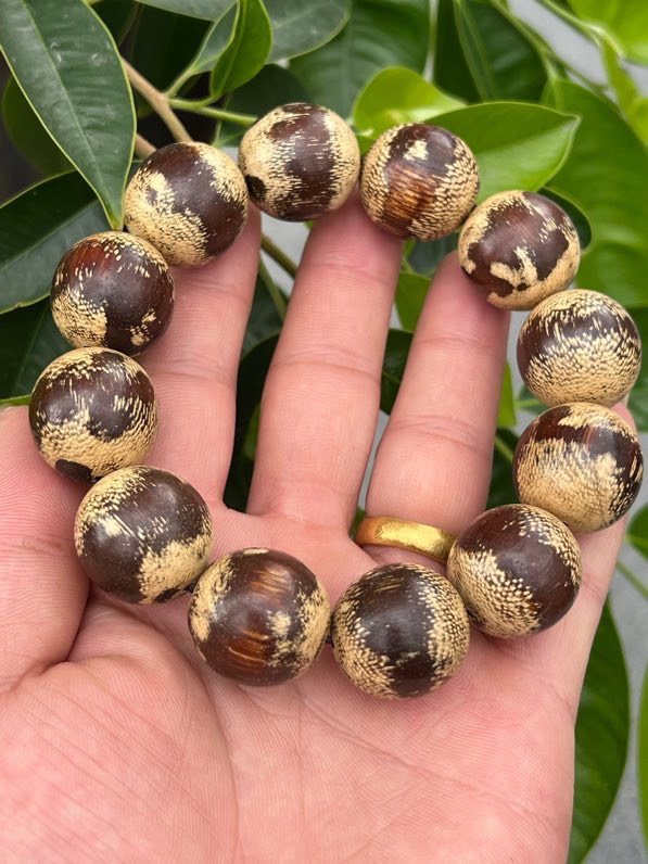 尖峰岭沉香手串1.8cm约57克男女士文玩佛珠手链花香药香韵清甜