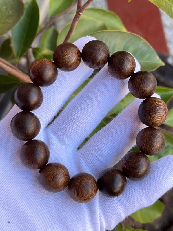 芽庄醇化紫棋楠沉香老料16mm佛珠手串约36克天然野生老料蜜香药香