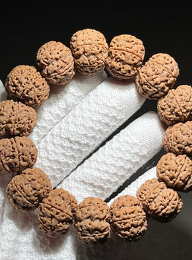 25年尼泊尔大金刚六瓣爆肉佛珠手串19mm＊15颗念珠金刚菩提手链