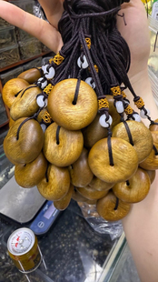 加里曼丹沉香平安扣吊坠3.5＊1.5cm男女士挂件饰品项坠情侣款 送礼