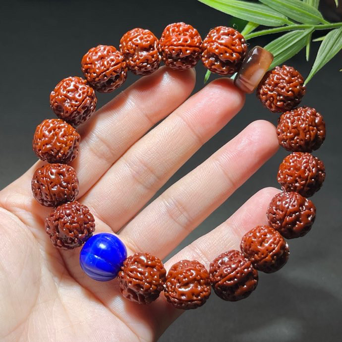 玉化小金刚菩提子DIY单圈手串男女士佛珠手链15-16mm机刷小金刚