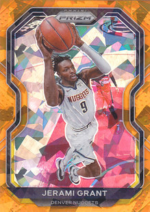 NBA球星卡帕尼尼2021Prizm橙碎冰折凑套#143杰拉米格兰特