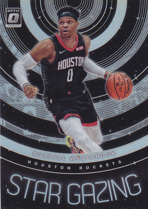 NBA球星卡panini1920Optic摘星特卡银折#13威斯布鲁克威少