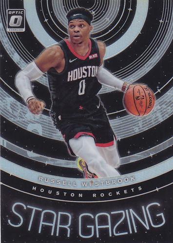 NBA球星卡panini1920Optic摘星特卡银折#13威斯布鲁克威少