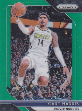 NBA球星卡panini1819Prizm普卡绿色平行绿折#72Gary Harris