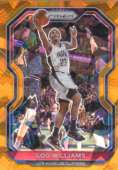 NBA球星卡帕尼尼2021Prizm橙碎冰折凑套#151路易斯威廉姆斯