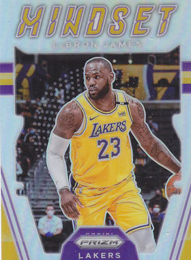 NBA帕尼尼球星卡Prizm2122特卡Mindset银折凑套#3勒布朗詹姆斯