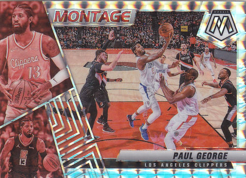 NBA球星卡2122Mosaic特卡Montage马赛克格子折凑套#22保罗乔治