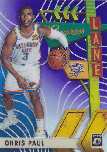 NBA球星卡panini1920Optic快车道紫折特卡#15克里斯保罗
