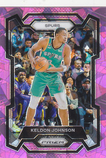 NBA球星卡2324Prizm普卡粉碎冰折射凑套#82凯尔登约翰逊