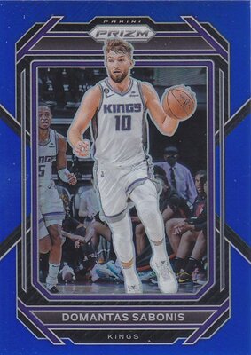 NBA球星卡2223Prizm普卡蓝折射199编凑套#143萨博尼斯