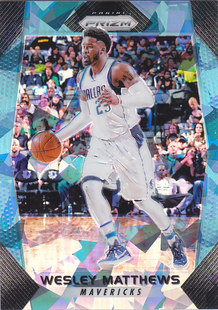 NBA球星卡panini1718Prizm普卡蓝碎冰折99编凑套 马修斯 95韦斯利