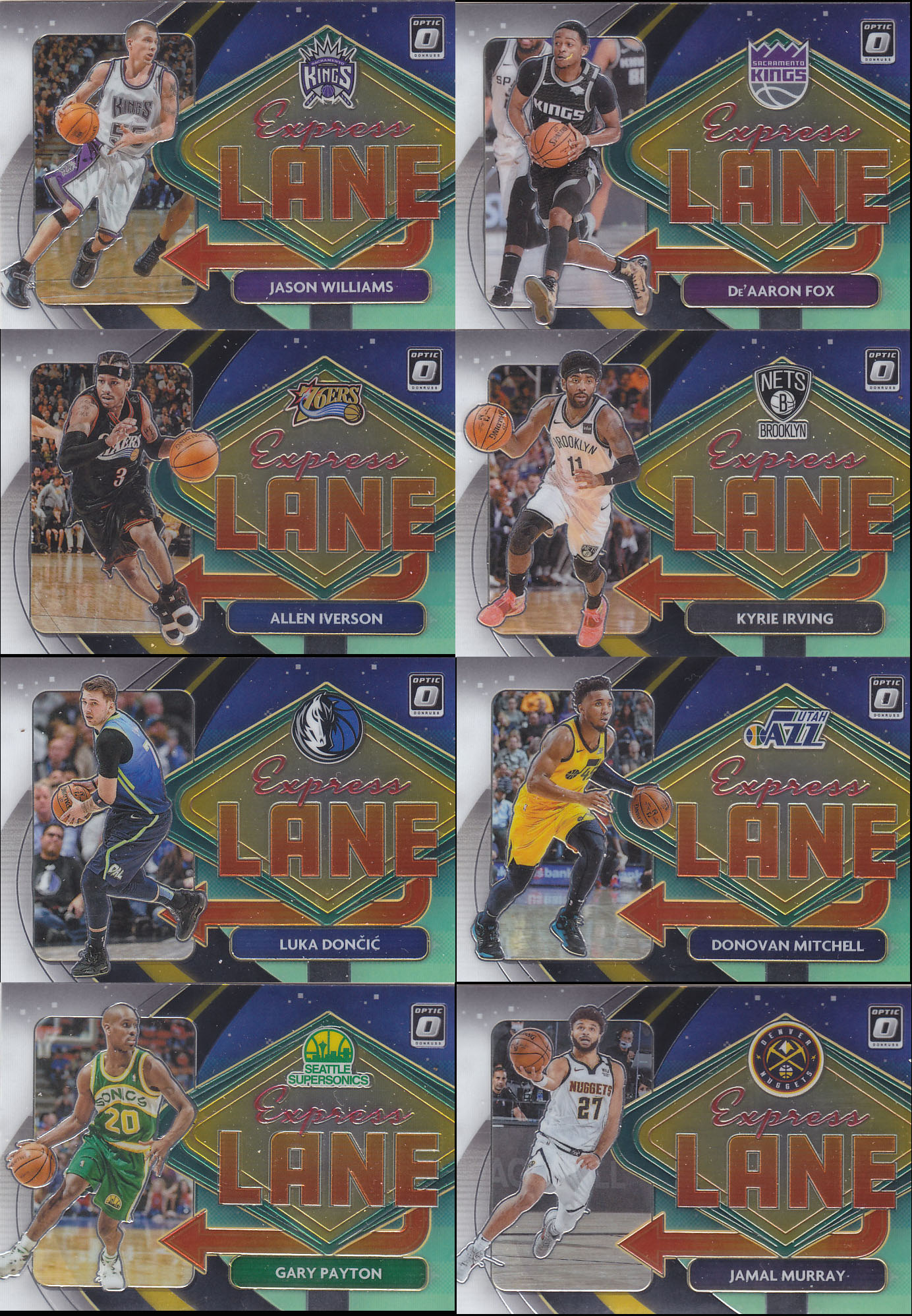 nba帕尼尼球星卡optic2021快车道