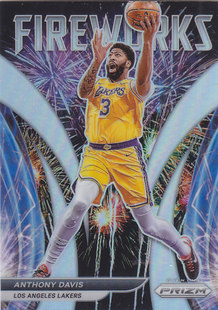 NBA球星卡Prizm2122特卡Fireworks银折凑套#16安东尼戴维斯
