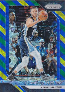 NBA球星卡Prizm1819黄蓝绿三色折黄瓜折凑套 帕森斯 116钱德勒
