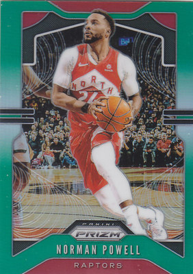 NBA球星卡帕尼尼1920Prizm普卡绿折射#159诺曼-鲍威尔