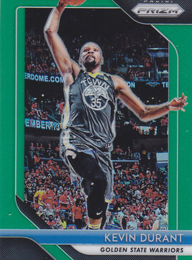 NBA球星卡panini1819Prizm普卡绿色平行绿折#252杜兰特