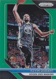 252杜兰特 NBA球星卡panini1819Prizm普卡绿色平行绿折