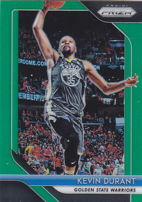 NBA球星卡panini1819Prizm普卡绿色平行绿折#252杜兰特