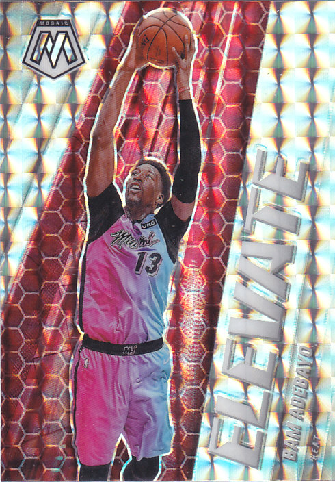 NBA球星卡2021马赛克特卡Elevate飞升格子折凑套#17阿德巴约