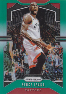 NBA球星卡帕尼尼1920Prizm普卡绿折射#154赛尔吉-伊巴卡