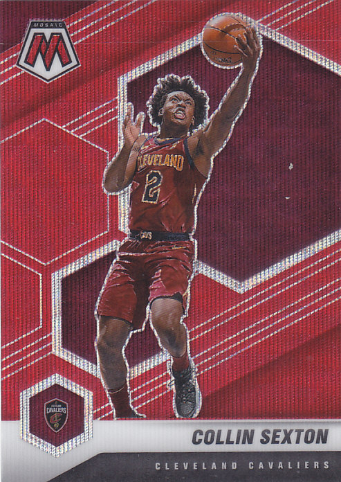 NBA球星卡2021马赛克红波纹折射凑套#85塞克斯顿