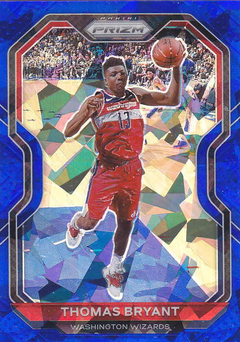 NBA球星卡帕尼尼2021Prizm蓝碎冰折125编凑套#76托马斯布莱恩特