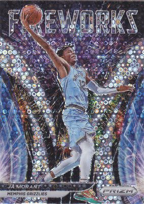 NBA球星卡Prizm2122特卡Fireworks凑套泡泡折#24莫兰特