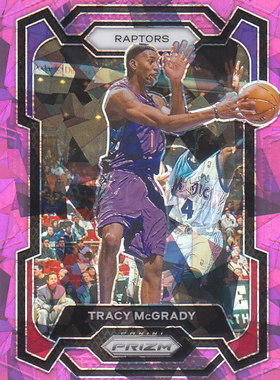 NBA球星卡2324Prizm普卡粉碎冰折射凑套#196麦迪