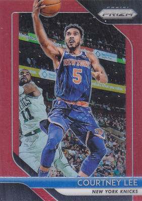 NBA球星卡panini1819Prizm普卡红折射299编#297考特尼-李