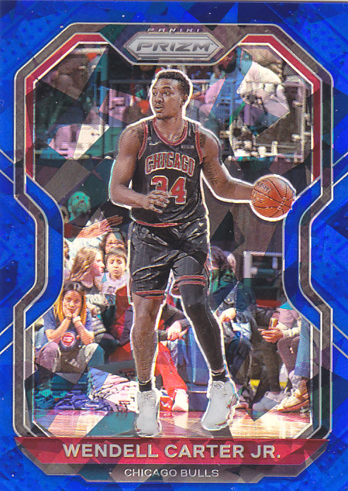 NBA球星卡帕尼尼2021Prizm蓝碎冰折125编凑套#223温德尔卡特