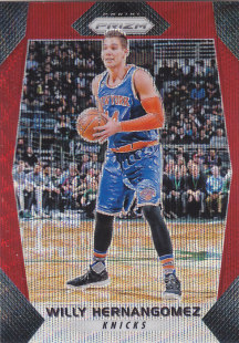 NBA帕尼尼球星卡Prizm1718普卡红波纹凑套 埃尔南戈麦斯 276威利
