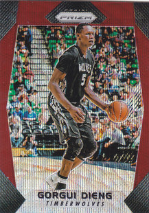 NBA帕尼尼球星卡Prizm1718普卡红波纹凑套 吉昂 88戈尔吉