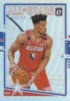 NBA球星卡帕尼尼2021Optic全明星银折特卡#15吉米巴特勒