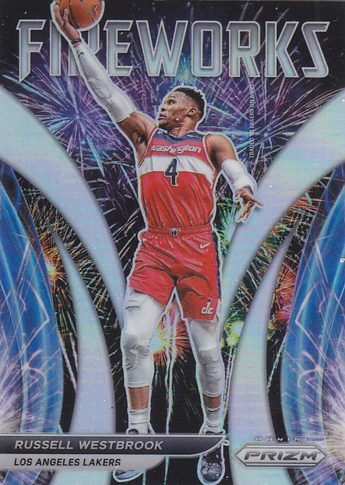 NBA球星卡Prizm2122特卡Fireworks银折凑套#18威斯布鲁克