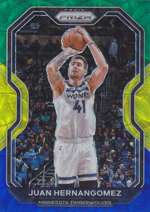 NBA球星卡帕尼尼2021Prizm黄瓜三色折凑套#192埃尔南戈麦斯