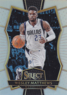 NBA球星卡1617Select普卡二级银折射凑套#200韦斯利马修斯