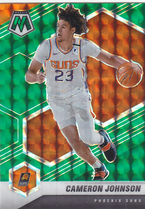NBA球星卡2021马赛克绿折射凑套#172卡梅隆约翰逊