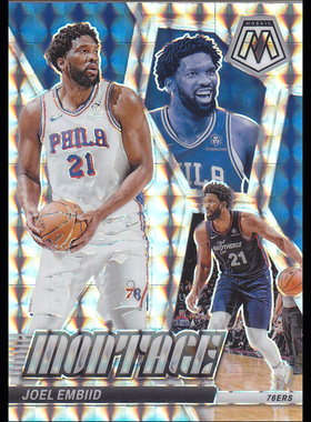 NBA球星卡2324Mosaic特卡Montage马赛克格子折凑套#2恩比德