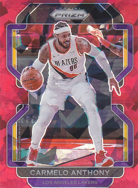 NBA球星卡2122Prizm红碎冰凑套#11卡梅罗安东尼 甜瓜