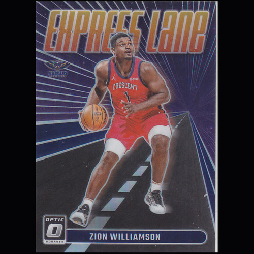 NBA球星卡Optic2324快车道银折特卡Express Lane凑套#11锡安