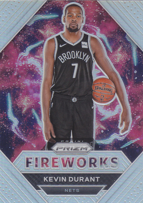 NBA球星卡Prizm2021特卡FireWorks银折凑套#19杜兰特