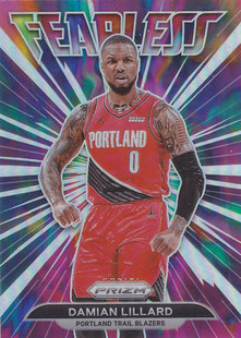 NBA球星卡Prizm2122特卡银折Fearless凑套#13利拉德