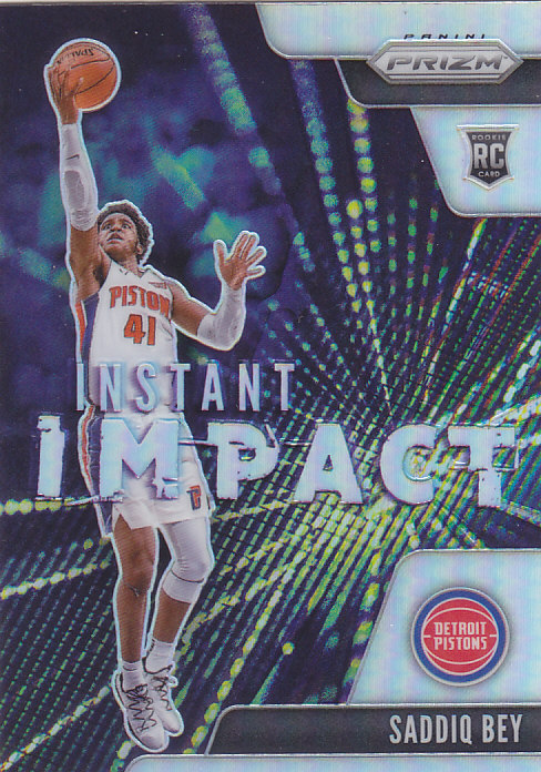 NBA球星卡2021Prizm特卡Instant Impact新秀银折凑套#24萨迪克贝