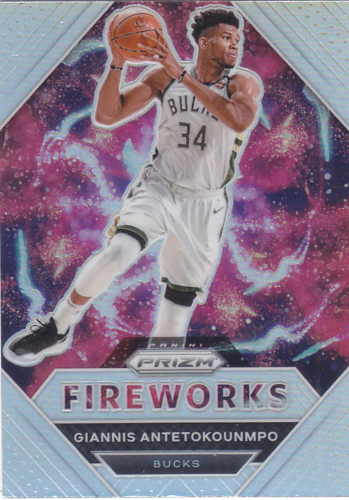 NBA球星卡Prizm2021特卡FireWorks银折凑套#3字母哥