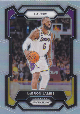NBA球星卡2324Prizm普卡银折射凑套#63勒布朗詹姆斯