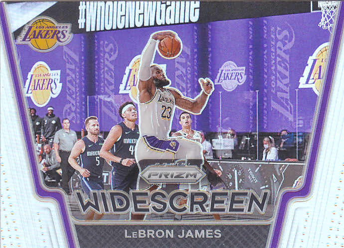 NBA球星卡帕尼尼2021Prizm宽屏特卡银折凑套#1勒布朗詹姆斯