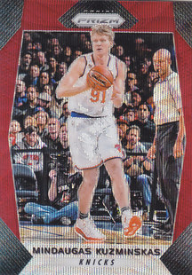 277库兹明斯卡斯 NBA帕尼尼球星卡Prizm1718普卡红波纹凑套