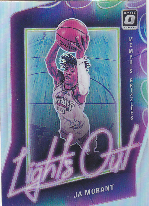 NBA帕尼尼球星卡Optic2021霓虹灯特卡银折凑套#9莫兰特