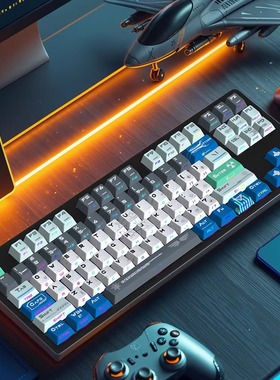 天使核动力主题机械键盘键帽侧刻透光正刻热升华个性创意游戏键帽